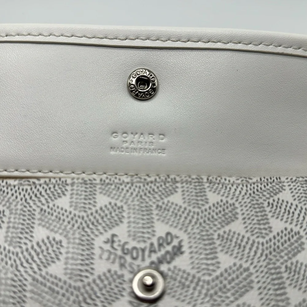 Goyard white gray wallet with defect - Picture 4 of 10